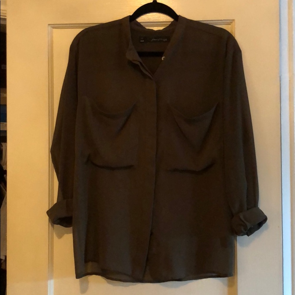 Olive Green Blouse